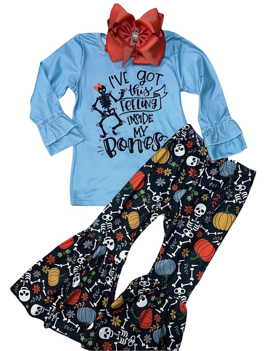 NEW Halloween Boutique Bell Bottom Set “I’ve got this feeling..” Multiple Sizes